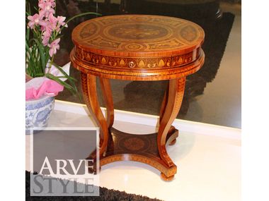 Oval solid wood coffee table VIVRE LUX Arvestyle