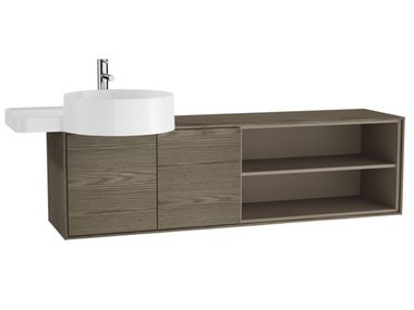 Mobile lavabo singolo sospeso in legno VOYAGE FOR COUNTERTOP WASHBASIN Vitra Bathrooms & Tiles