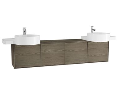 Mobile lavabo doppio sospeso in legno VOYAGE FOR DOUBLE COUNTERTOP WASHBASIN Vitra Bathrooms & Tiles