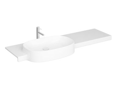 Lavabo rettangolare in ceramica con piano VOYAGE VANITY Vitra Bathrooms & Tiles