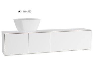 Mobile lavabo sospeso in legno con ante VOYAGE FOR BOWLS Vitra Bathrooms & Tiles