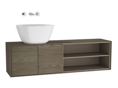Mobile lavabo singolo sospeso in legno VOYAGE FOR BOWLS Vitra Bathrooms & Tiles