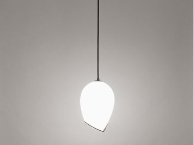 Lampada a sospensione in acciaio e vetro EQUILIBRIO | Lampada a sospensione