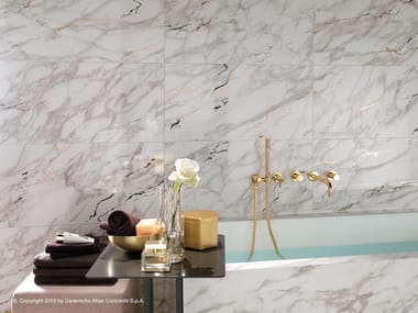 White-paste wall tiles with marble effect MARVEL EDGE | Wall tiles