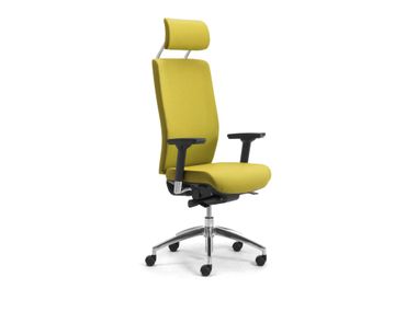 WIKI Height-adjustable fabric office chair with 5-Spoke base By Leyform