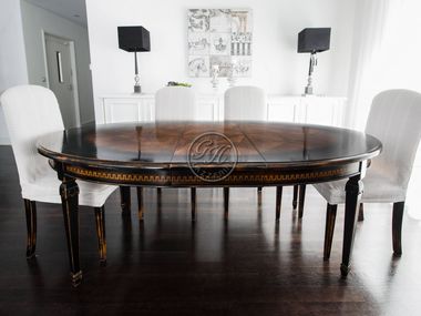 Oval custom wooden table Wooden table 13 GH LAZZERINI