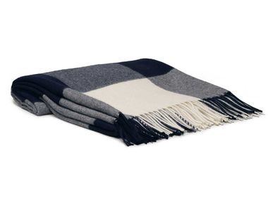 Handmade wool throw Check lap robe Hästens