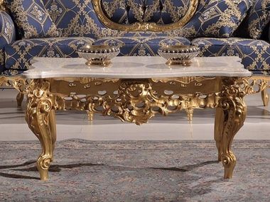 Mesa de centro retangular de madeira maciça MARIA Guerra Vanni