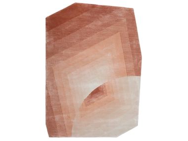 Patterned rectangular custom viscose rug GEOREF 001-D Loominology