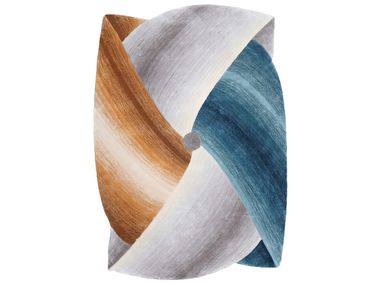 Patterned rectangular custom viscose rug SYDNEY 001-B Loominology
