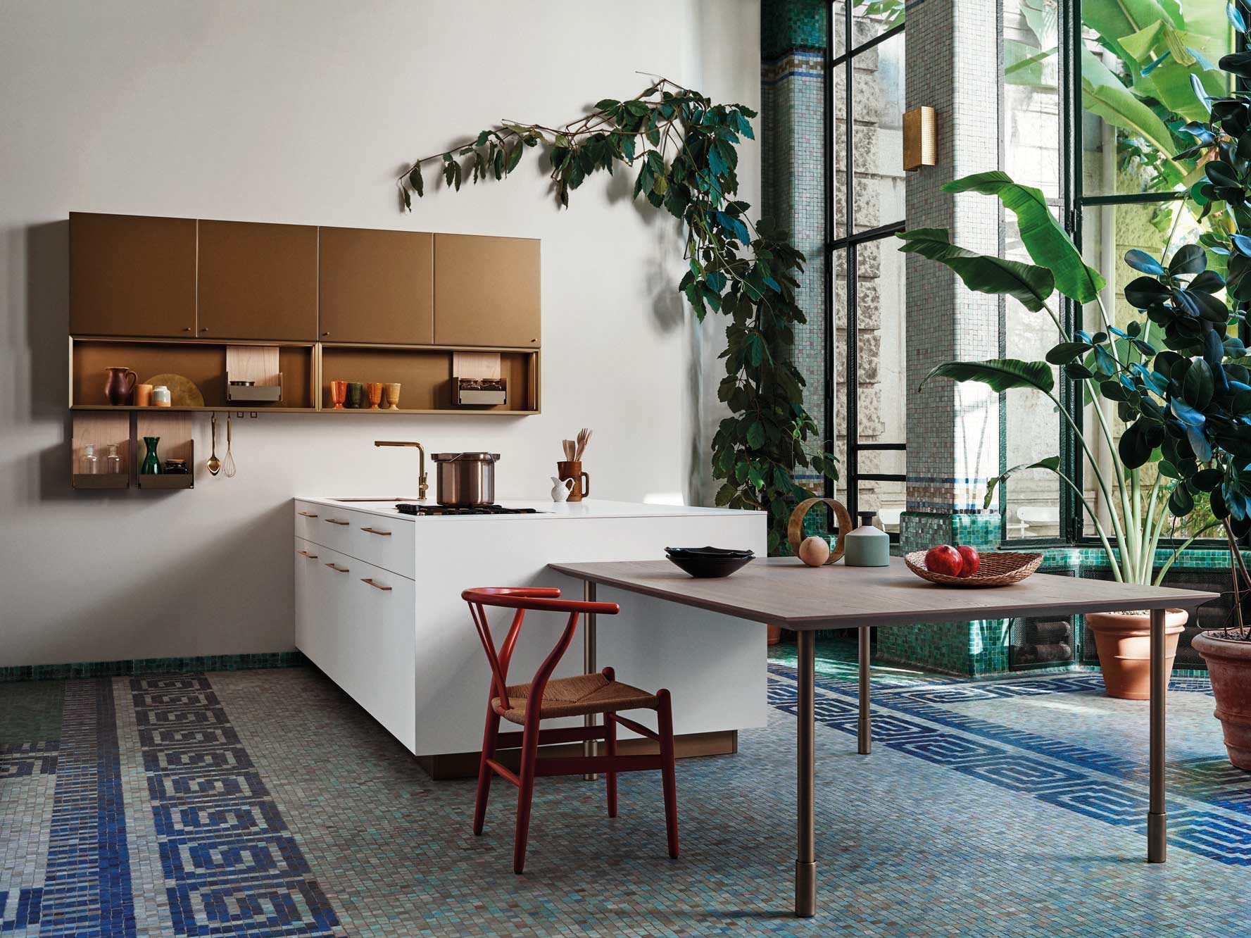 Cucina componibile con isola