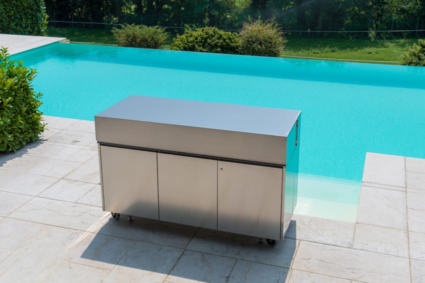 FINALMENTE Electric stainless steel outdoor kitchen By Foster design