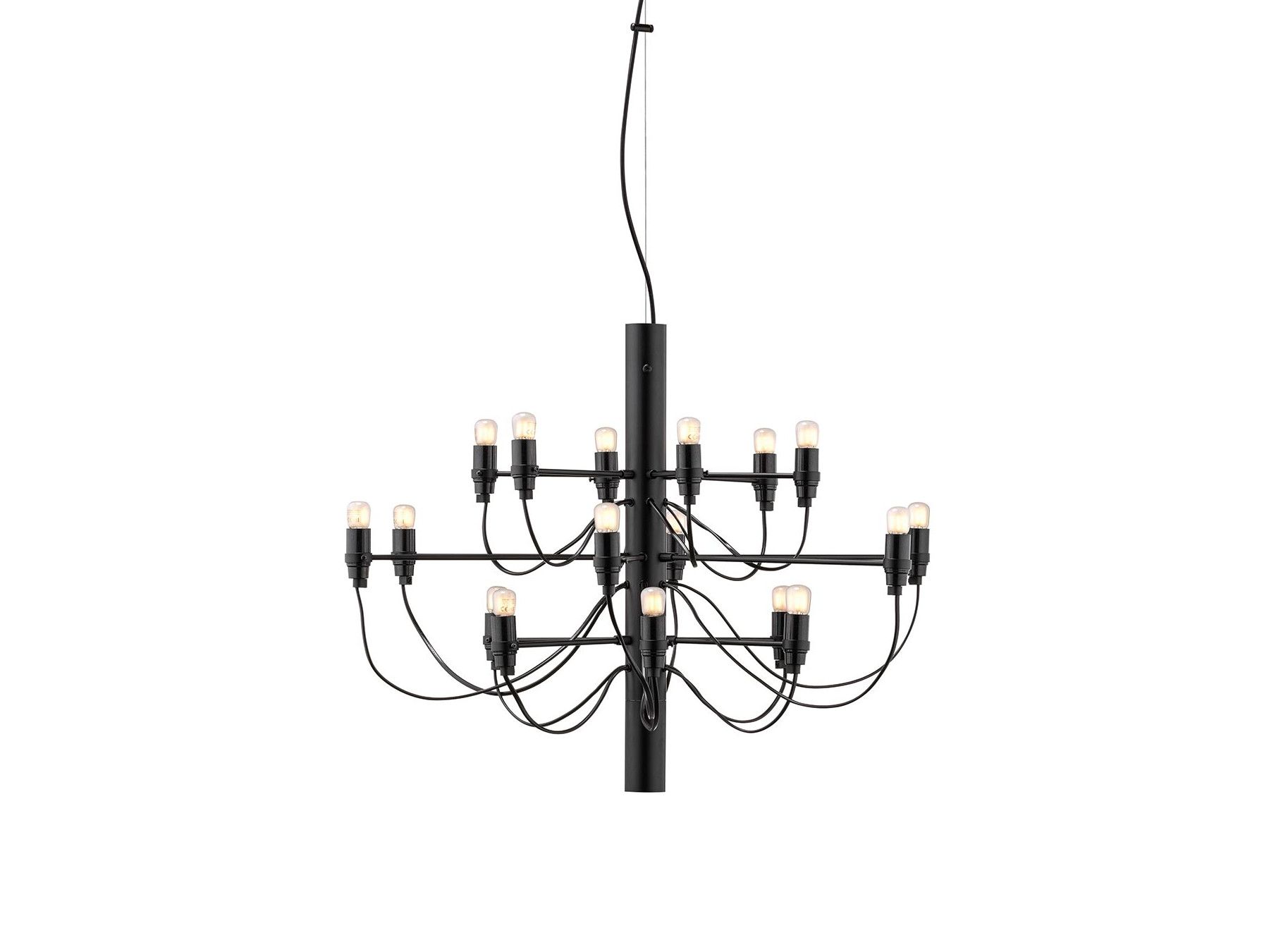 2097/18 LED metal pendant lamp By Flos design Gino Sarfatti