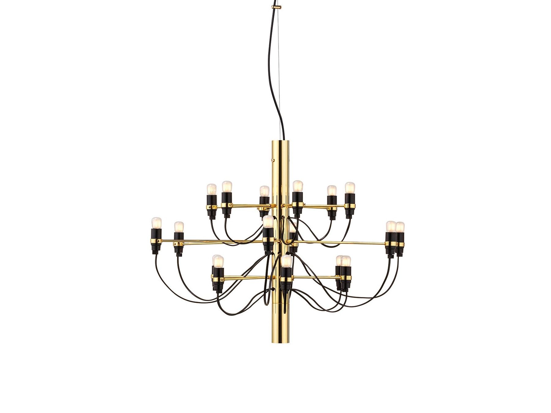 2097/18 LED metal pendant lamp By Flos design Gino Sarfatti