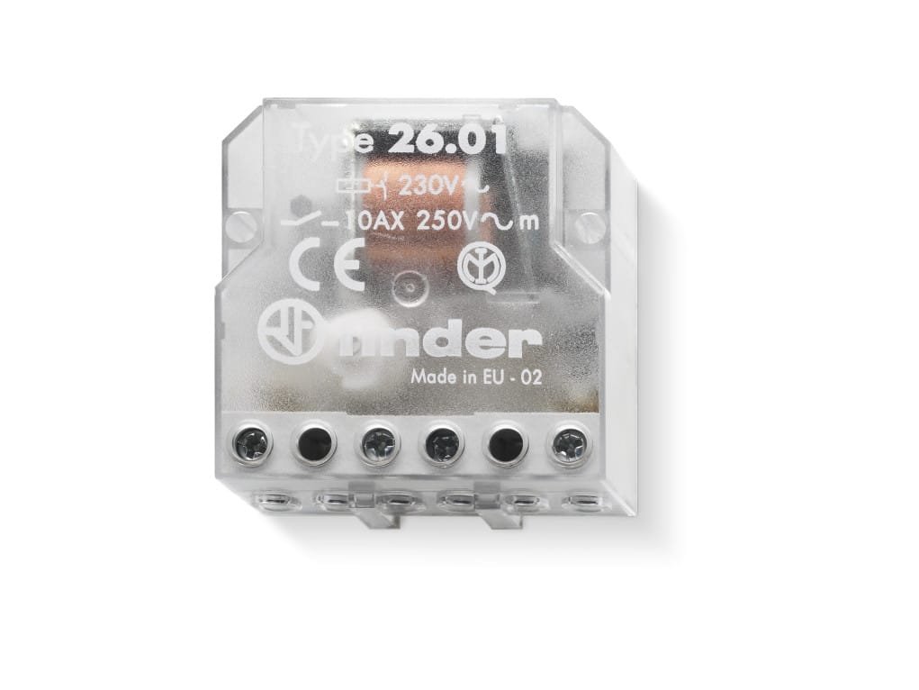 26.01 | Relè by Finder - Relè ad impulsi EMR 1 NO 10 A