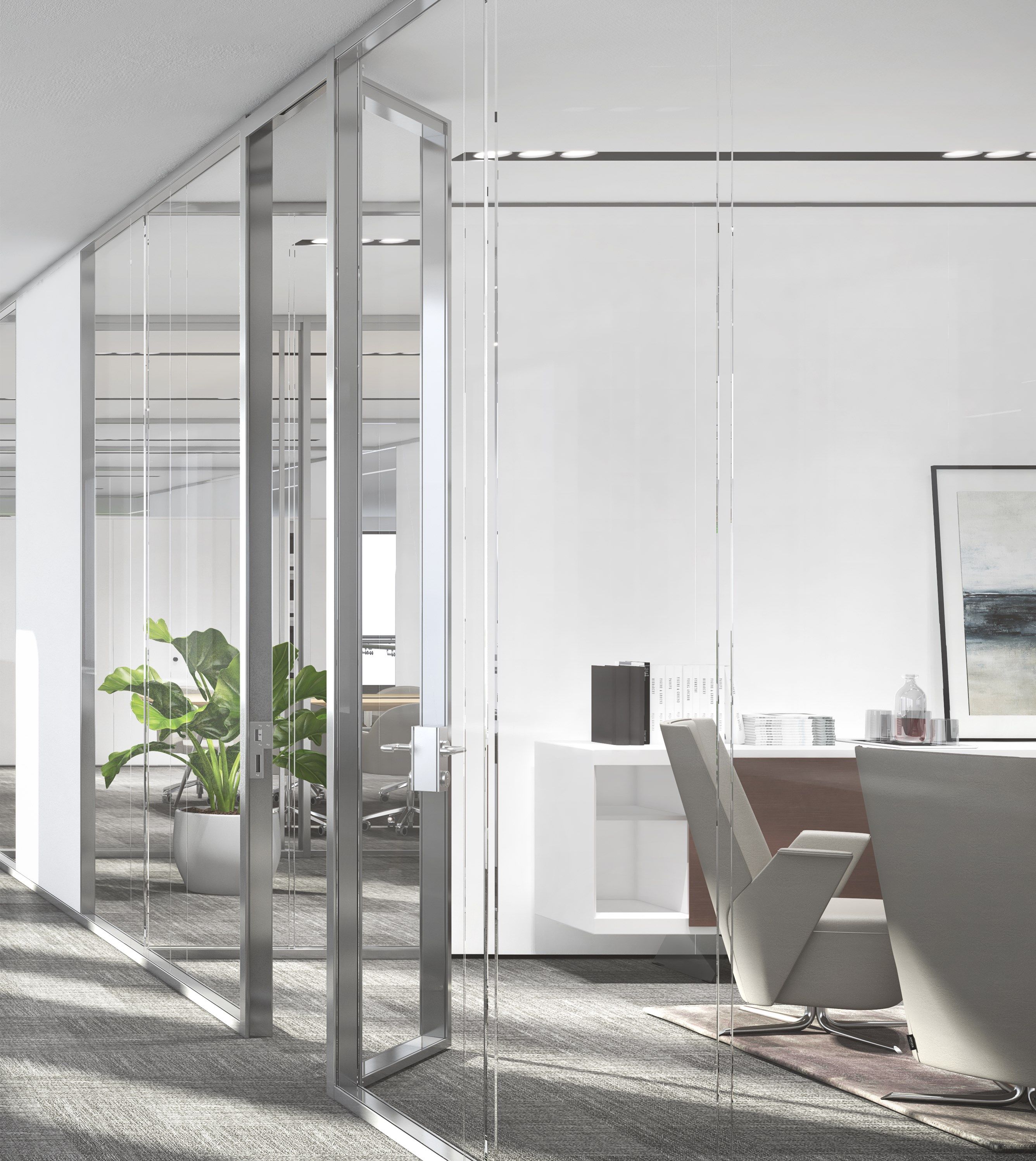 3-6-9 by ESTEL GROUP - Parete mobile in vetro temperato per ufficio - 20