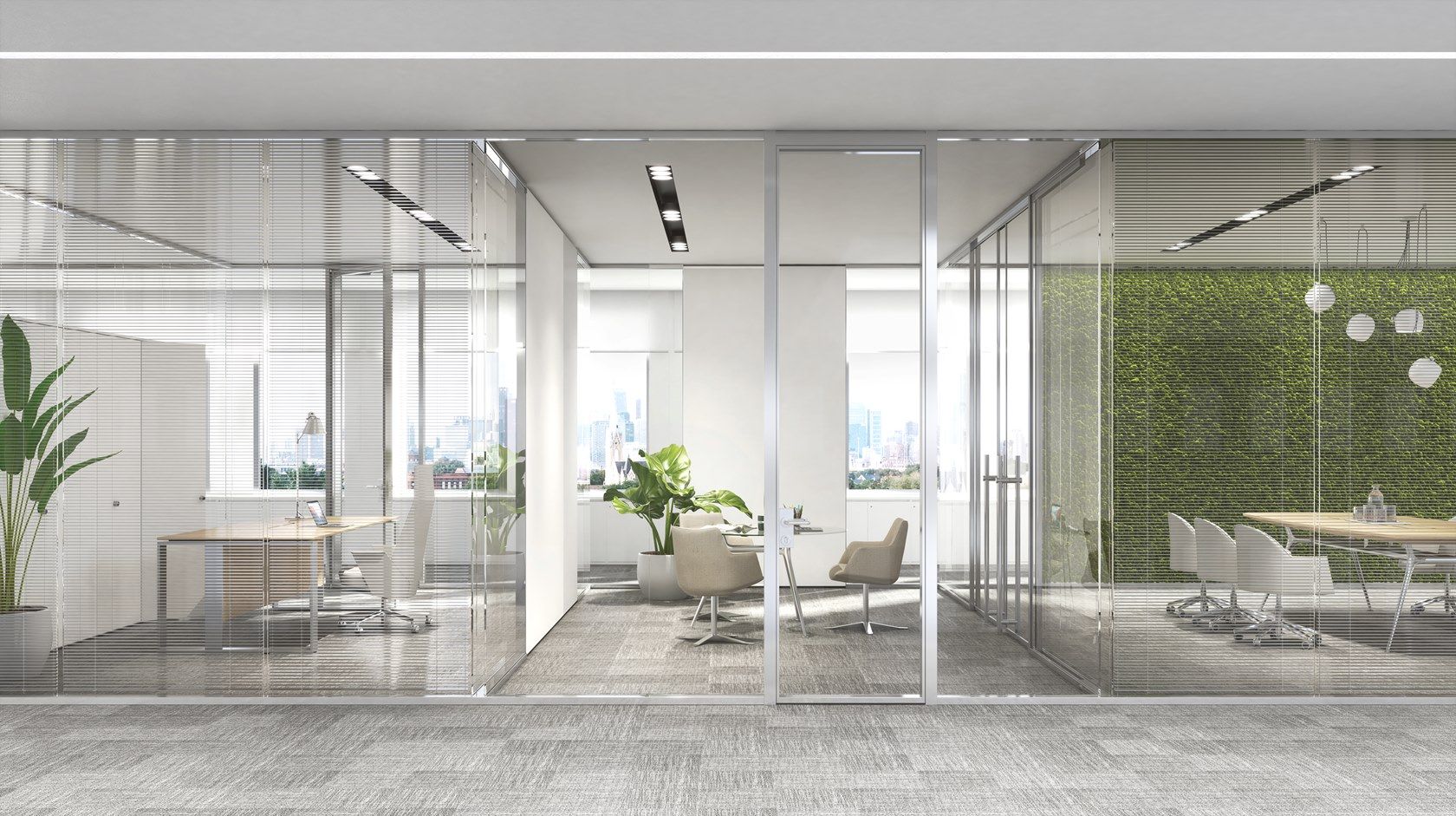 3-6-9 by ESTEL GROUP - Parete mobile in vetro temperato per ufficio - 21