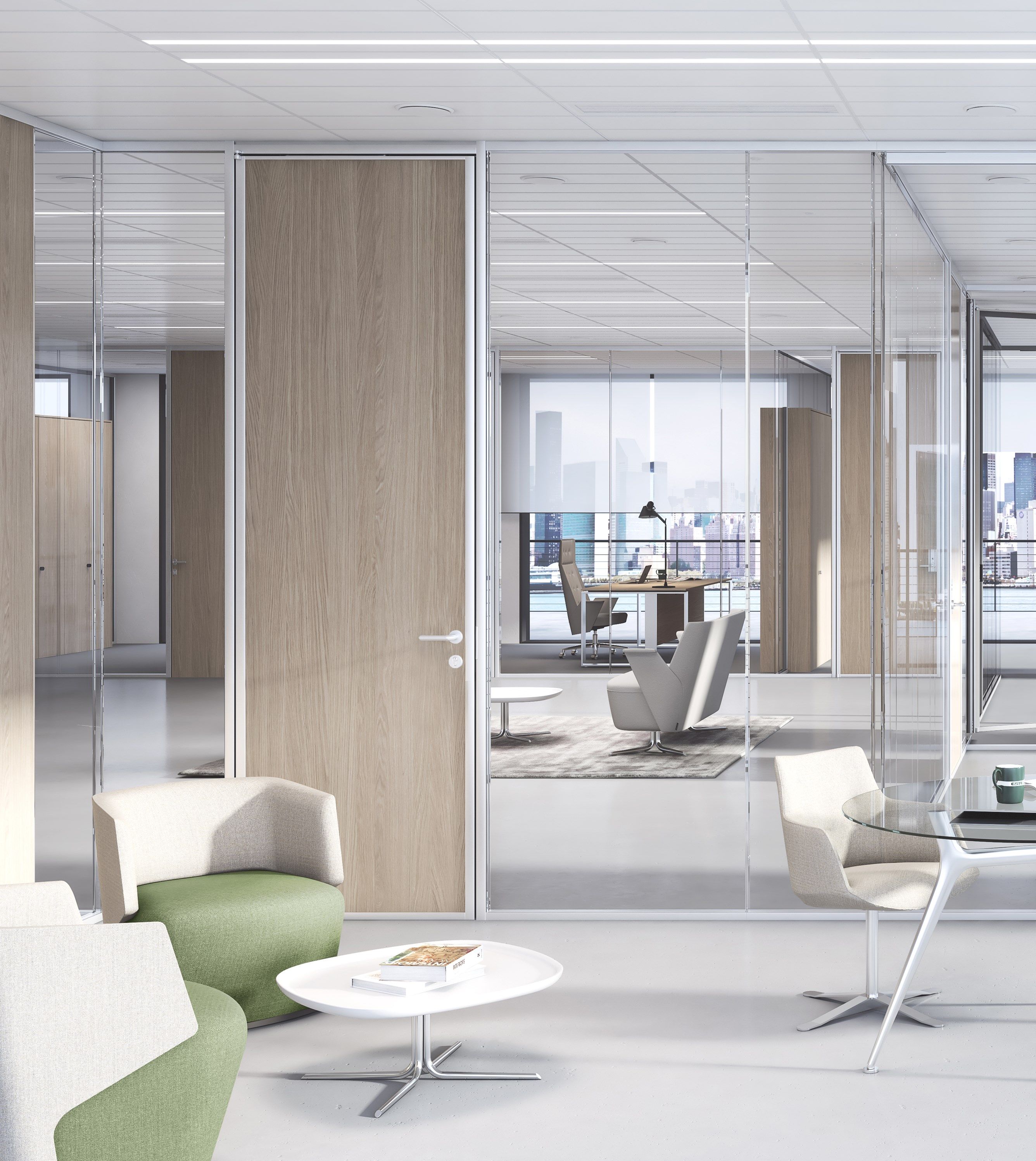 3-6-9 by ESTEL GROUP - Parete mobile in vetro temperato per ufficio - 19