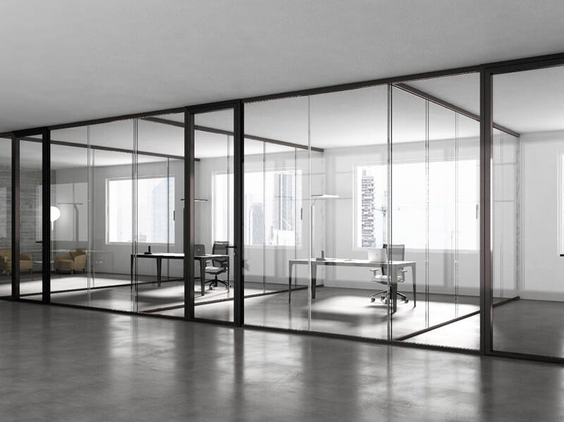 3-6-9 by ESTEL GROUP - Parete mobile in vetro temperato per ufficio