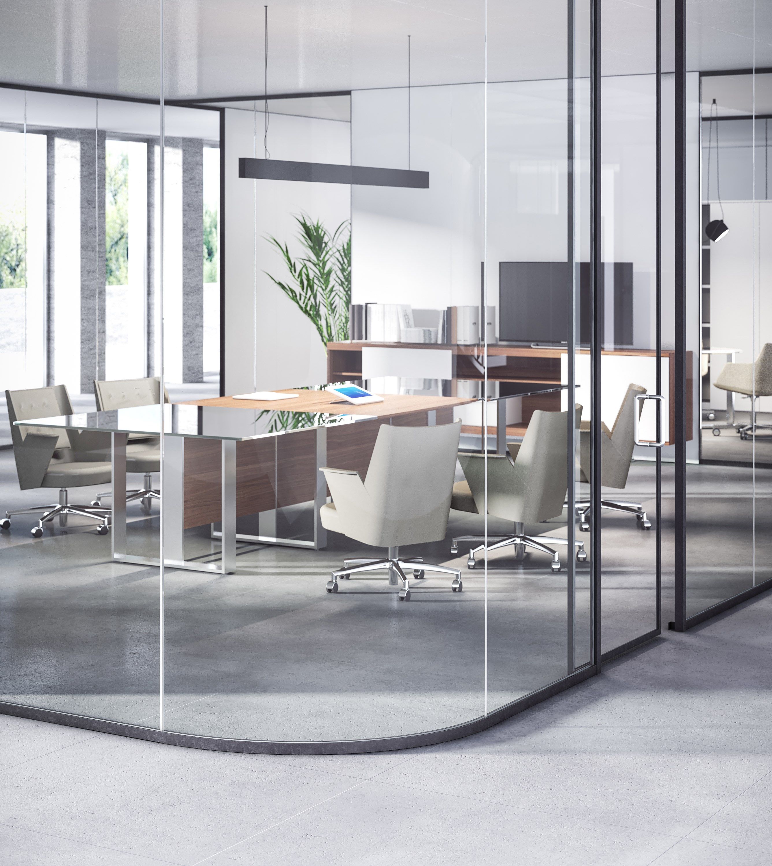 3-6-9 by ESTEL GROUP - Parete mobile in vetro temperato per ufficio - 11