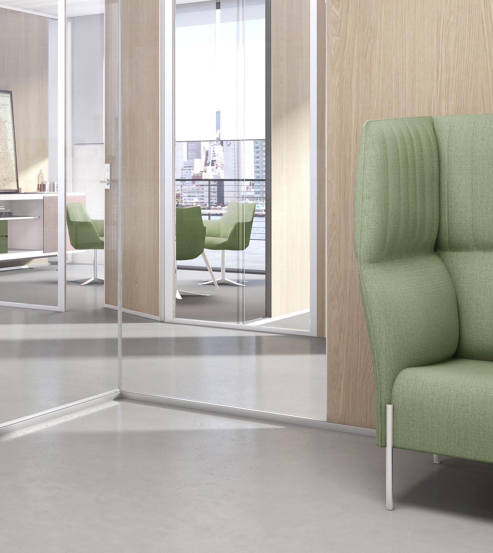 3-6-9 by ESTEL GROUP - Parete mobile in vetro temperato per ufficio - 17