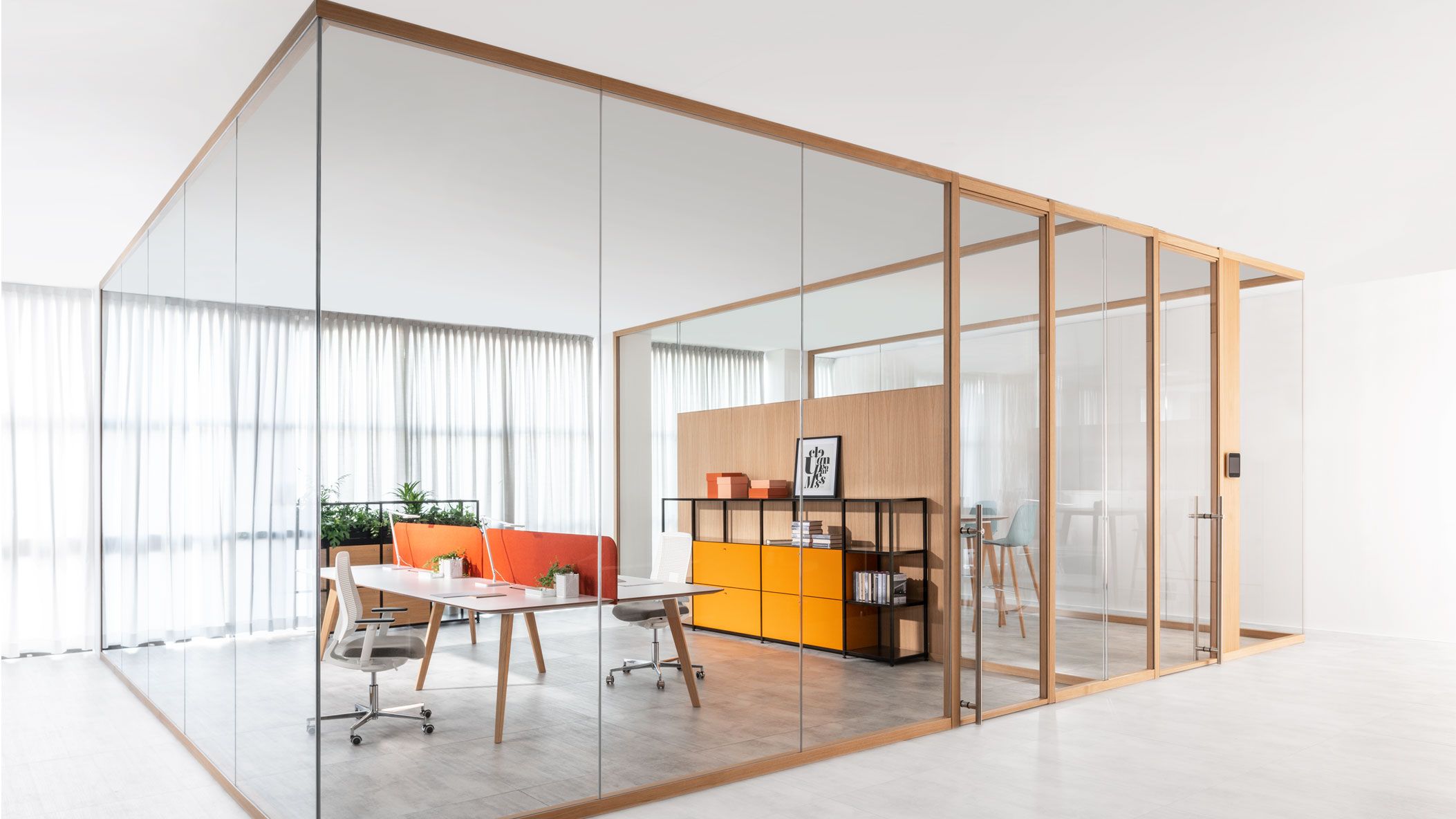 3-6-9 by ESTEL GROUP - Parete mobile in vetro temperato per ufficio - 2