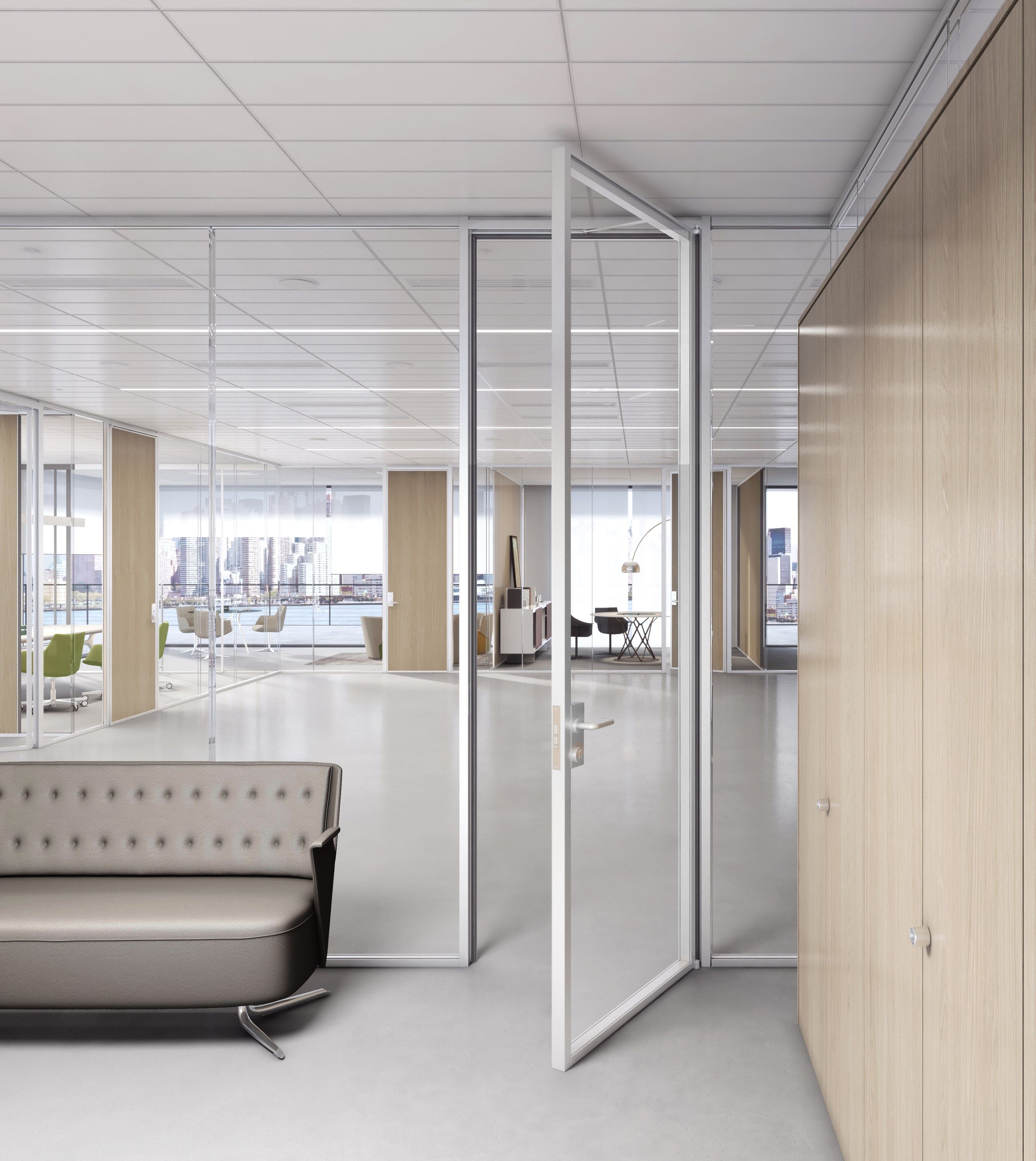 3-6-9 by ESTEL GROUP - Parete mobile in vetro temperato per ufficio - 16