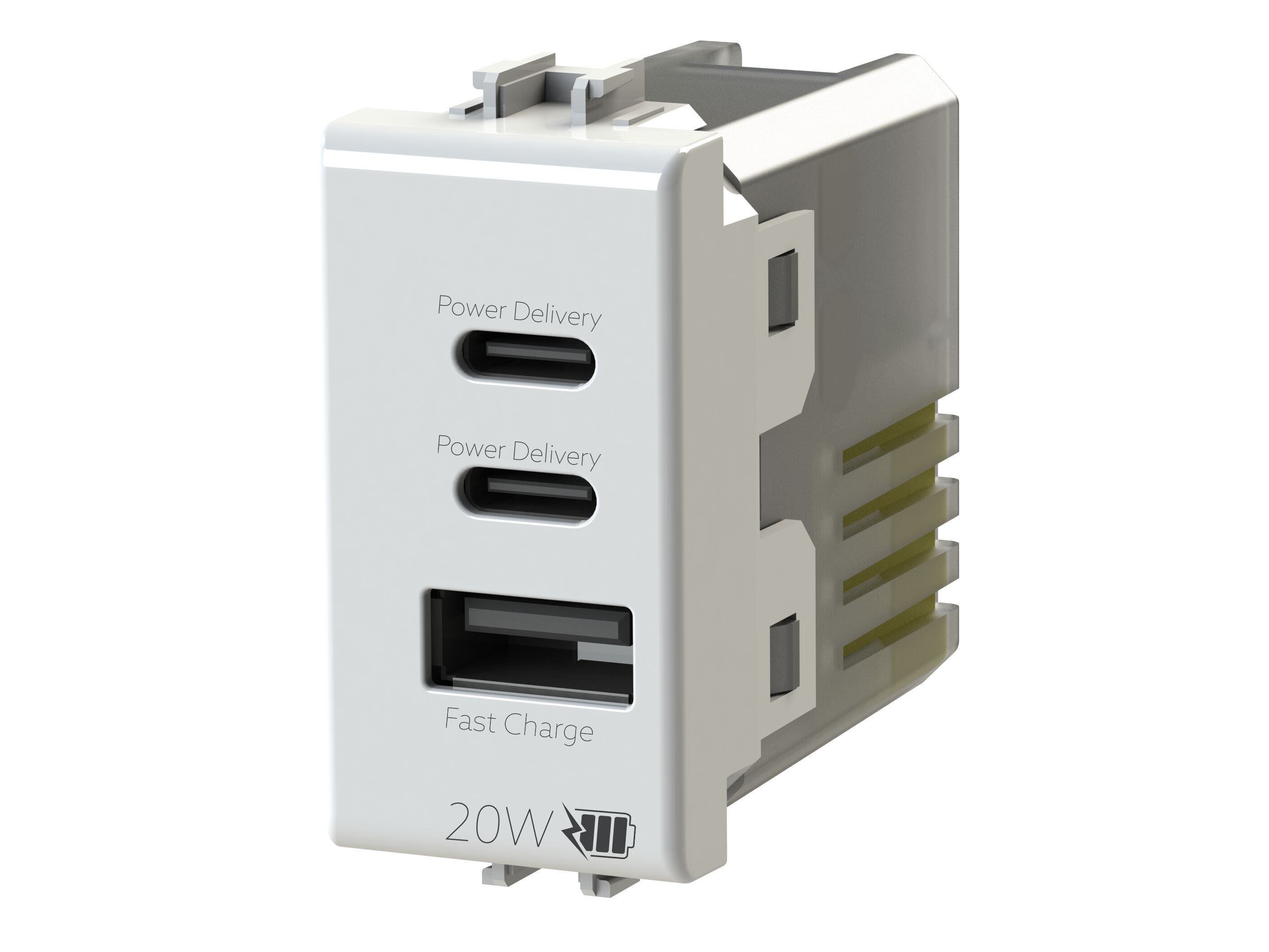 4BUSB20WCCA.AM by 4 BOX - Alimentatore da incasso USB per serie civile