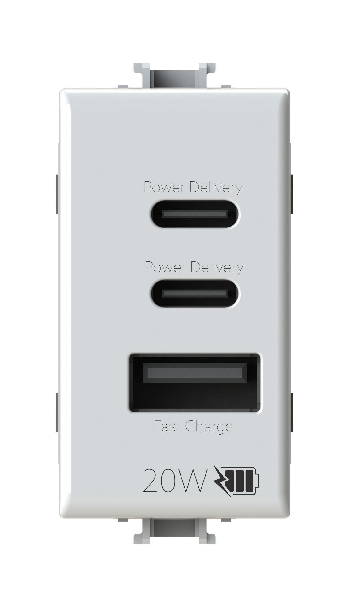 4BUSB20WCCA.AM by 4 BOX - Alimentatore da incasso USB per serie civile - 2