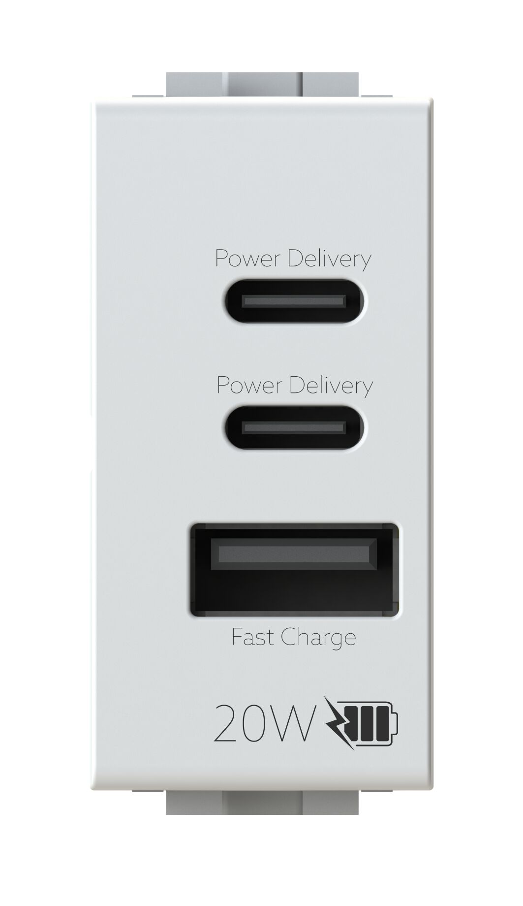 4BUSB20WCCA.N by 4 BOX - Alimentatore da incasso USB per serie civile - 2