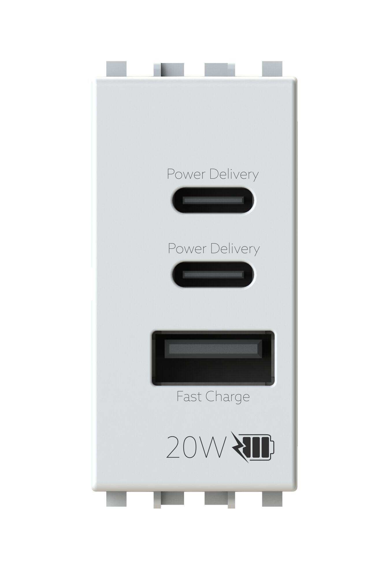 4BUSB20WCCA.V19B by 4 BOX - Alimentatore da incasso USB per serie civile - 2