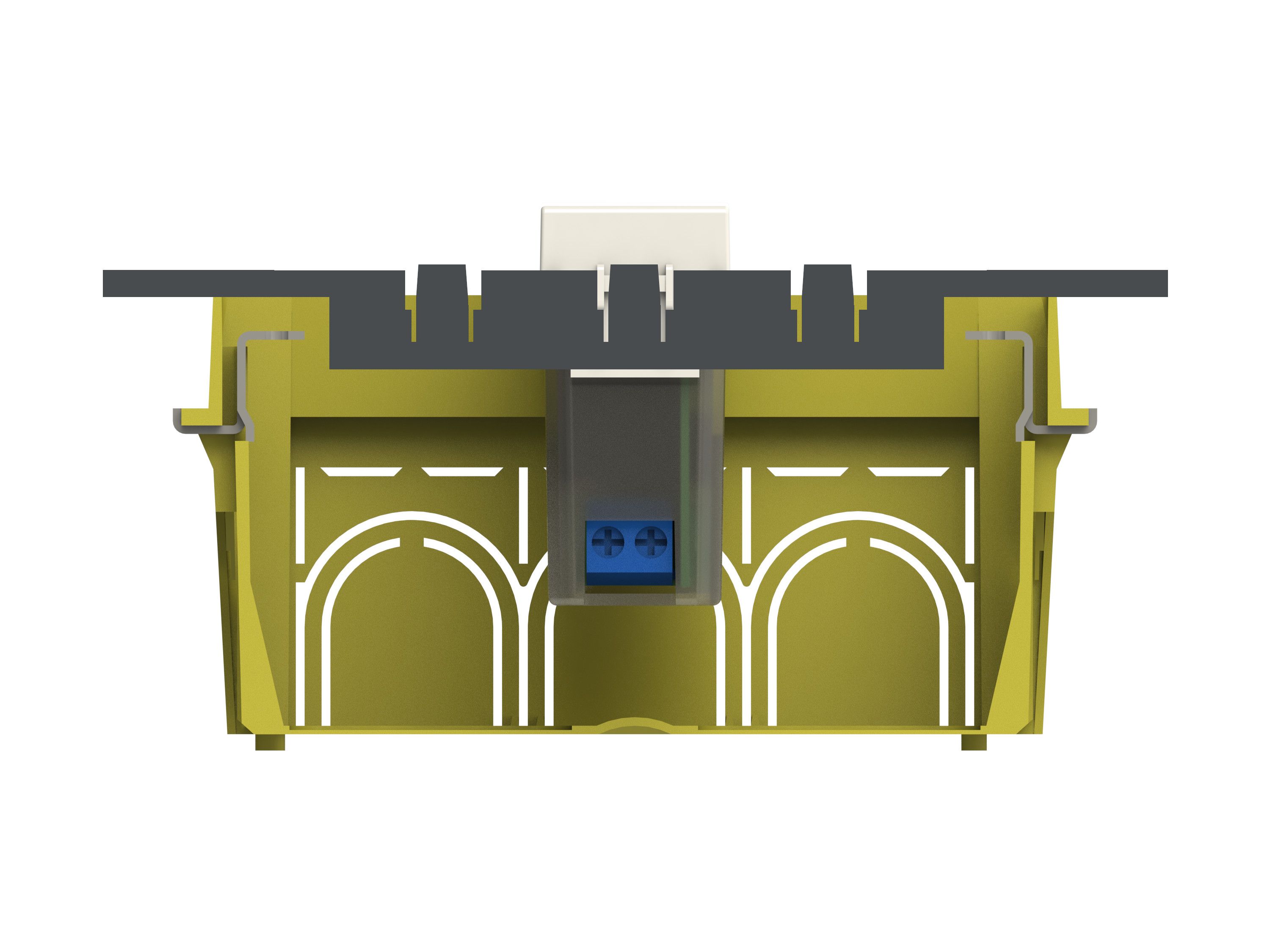 4B.AM.USB by 4 BOX - Alimentatore da incasso USB 2.1 per serie civile - 3