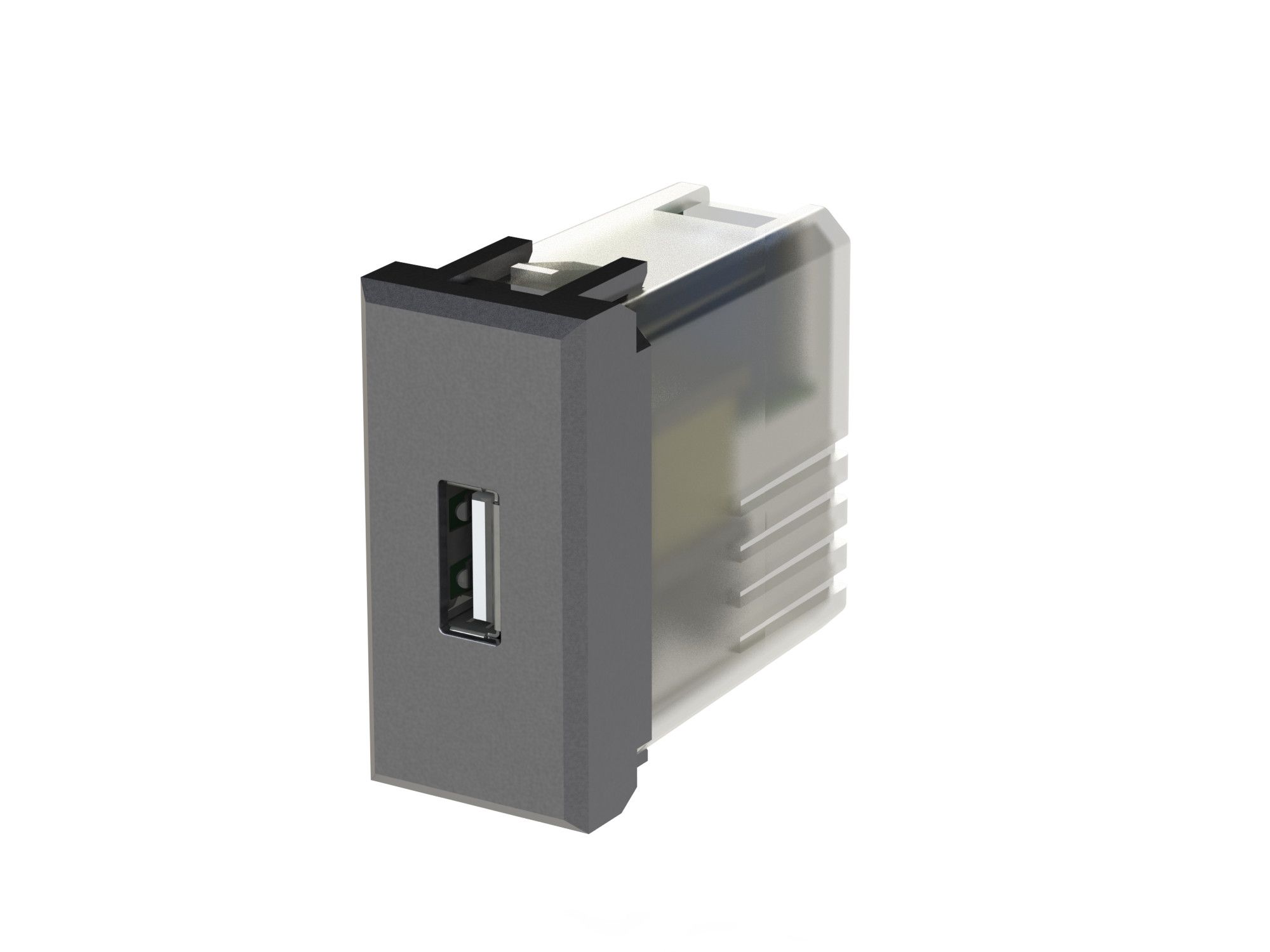 4B.HS.USB by 4 BOX - Alimentatore da incasso USB 2.1 per serie civile