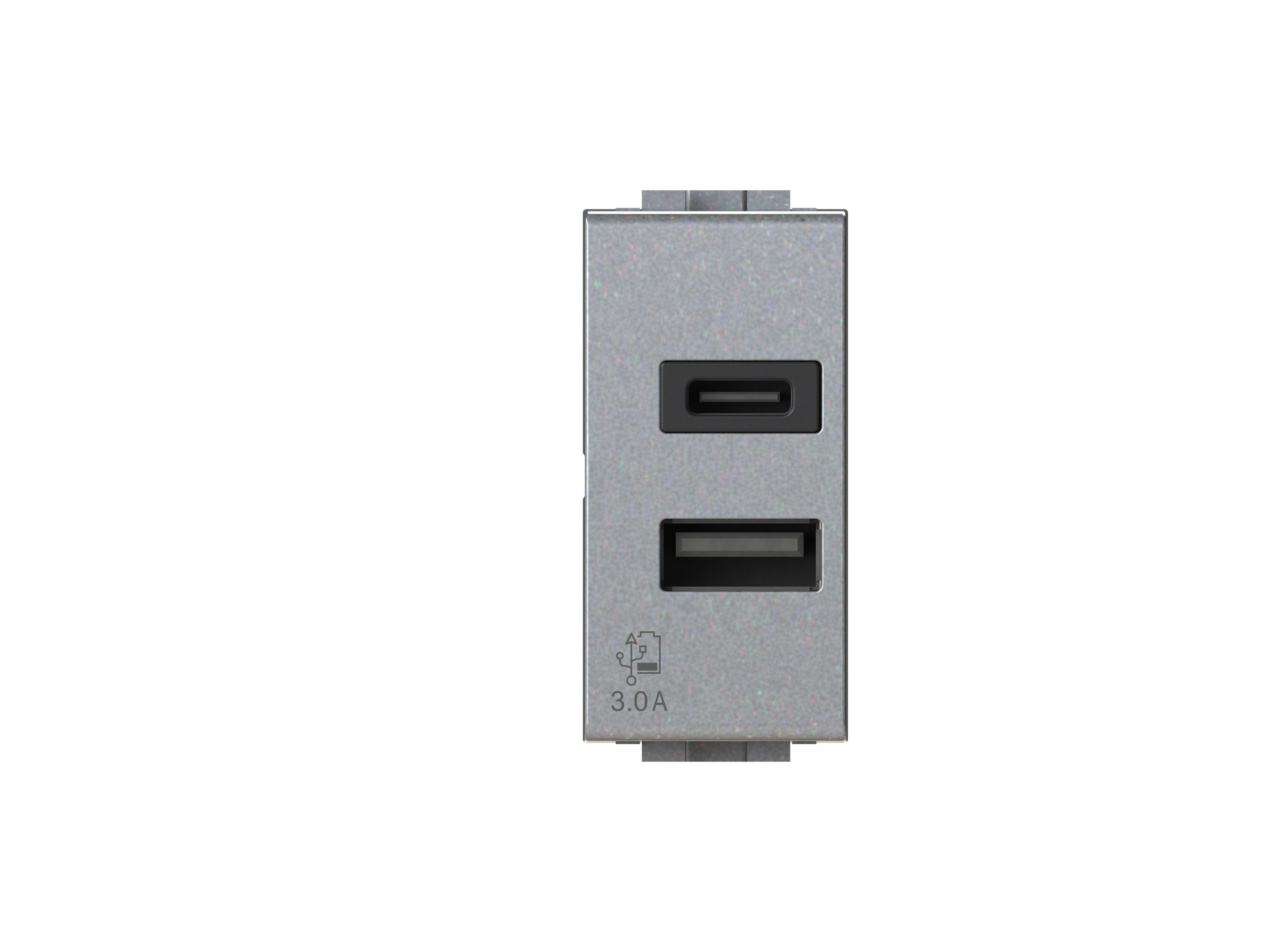 4B.NT.USB.30 by 4 BOX - Alimentatore da incasso USB 3.0 per serie civile - 2