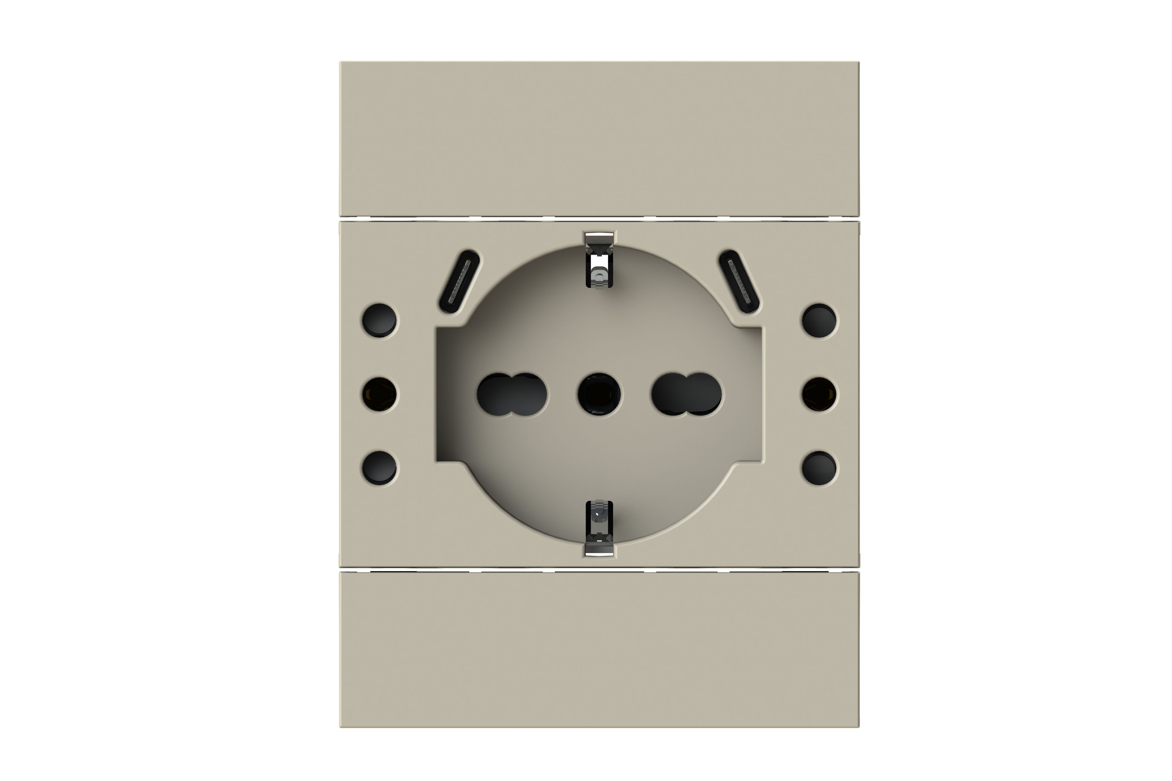 4BUSBP503.KM by 4 BOX - Presa elettrica a 3 moduli con USB - 2