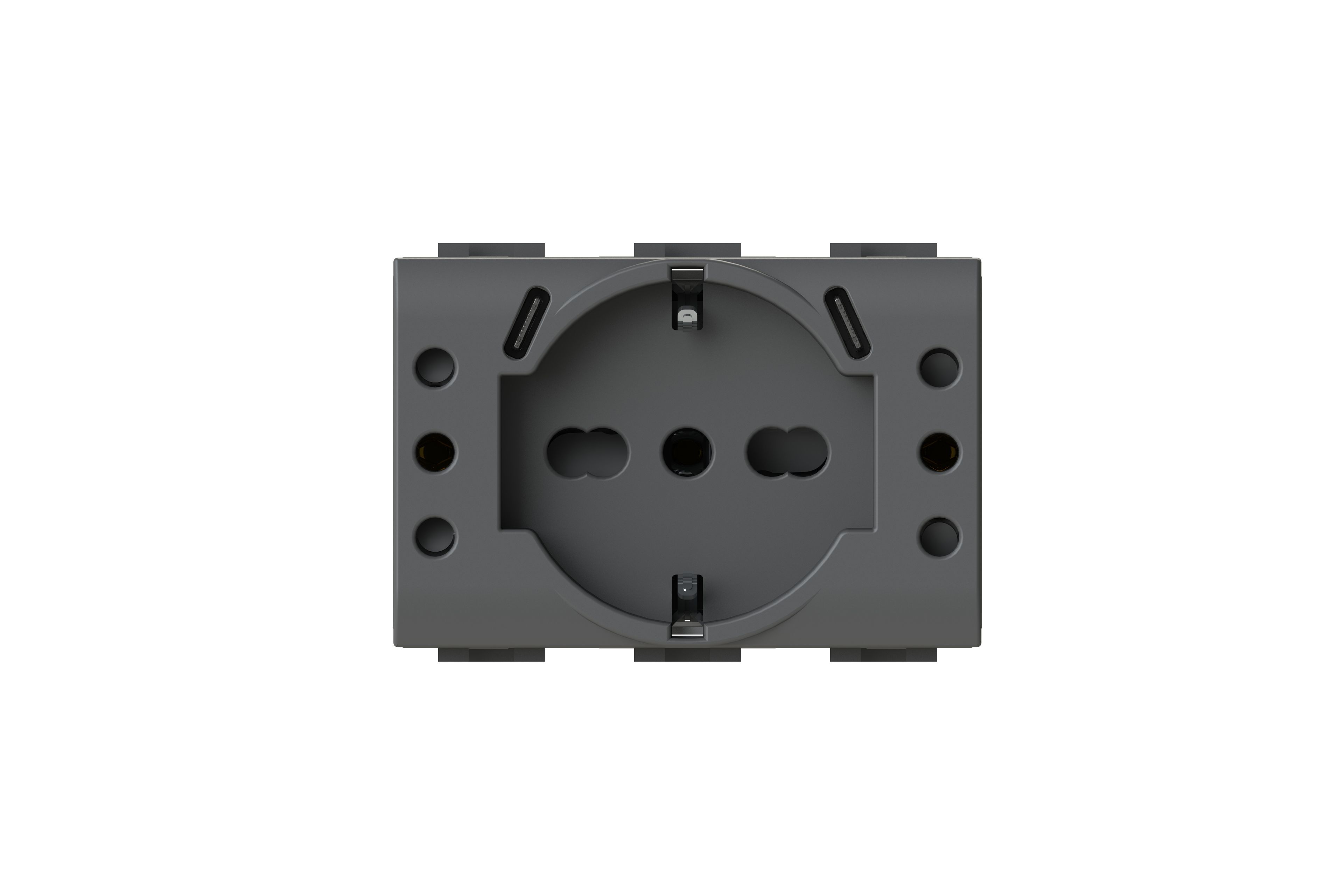 4BUSBP503.L by 4 BOX - Presa elettrica a 3 moduli con USB - 2