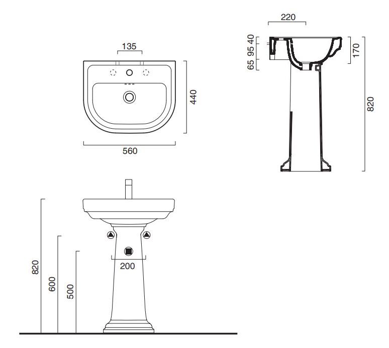 Lavabo In Ceramica Per Esterni – Dimensioni 31 X 13,5 Cm (L X H), Ideale Per Giardini, Terrazze E Tavernette