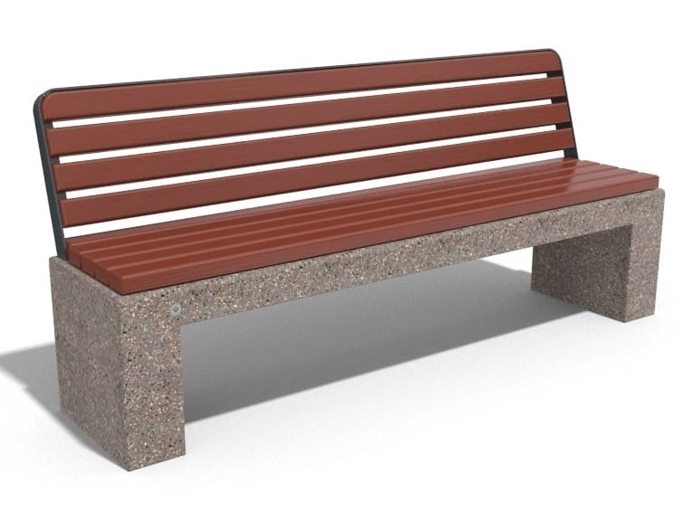 84 Concrete bench Concrete bench with back By ENCHO ENCHEV ETE