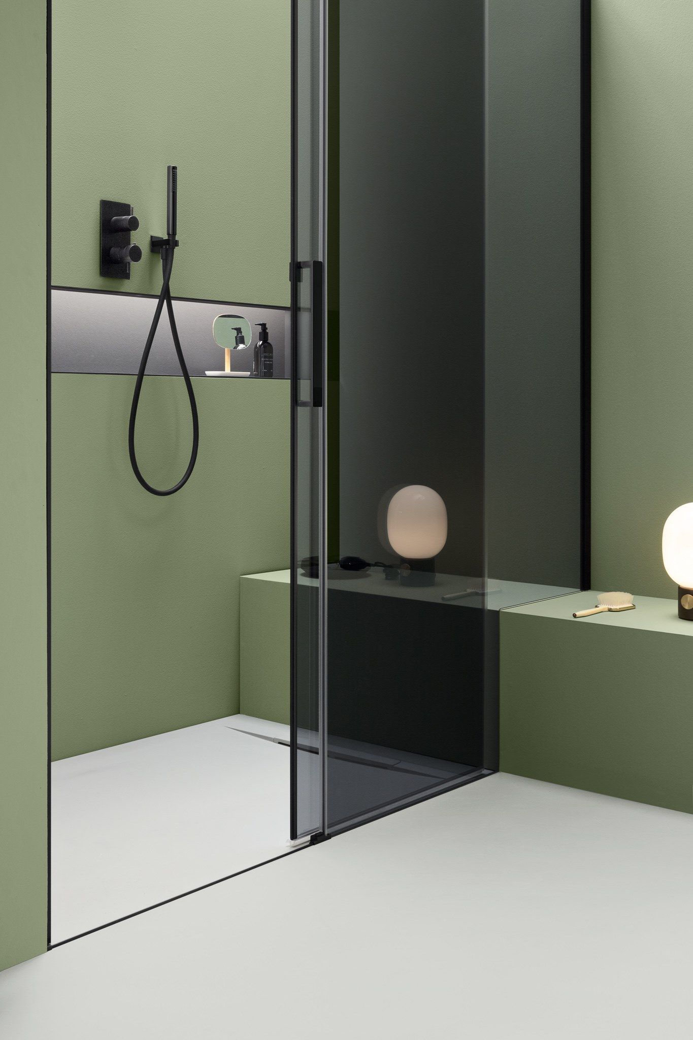 A180 Niche shower cabin Niche glass shower cabin with sliding door By