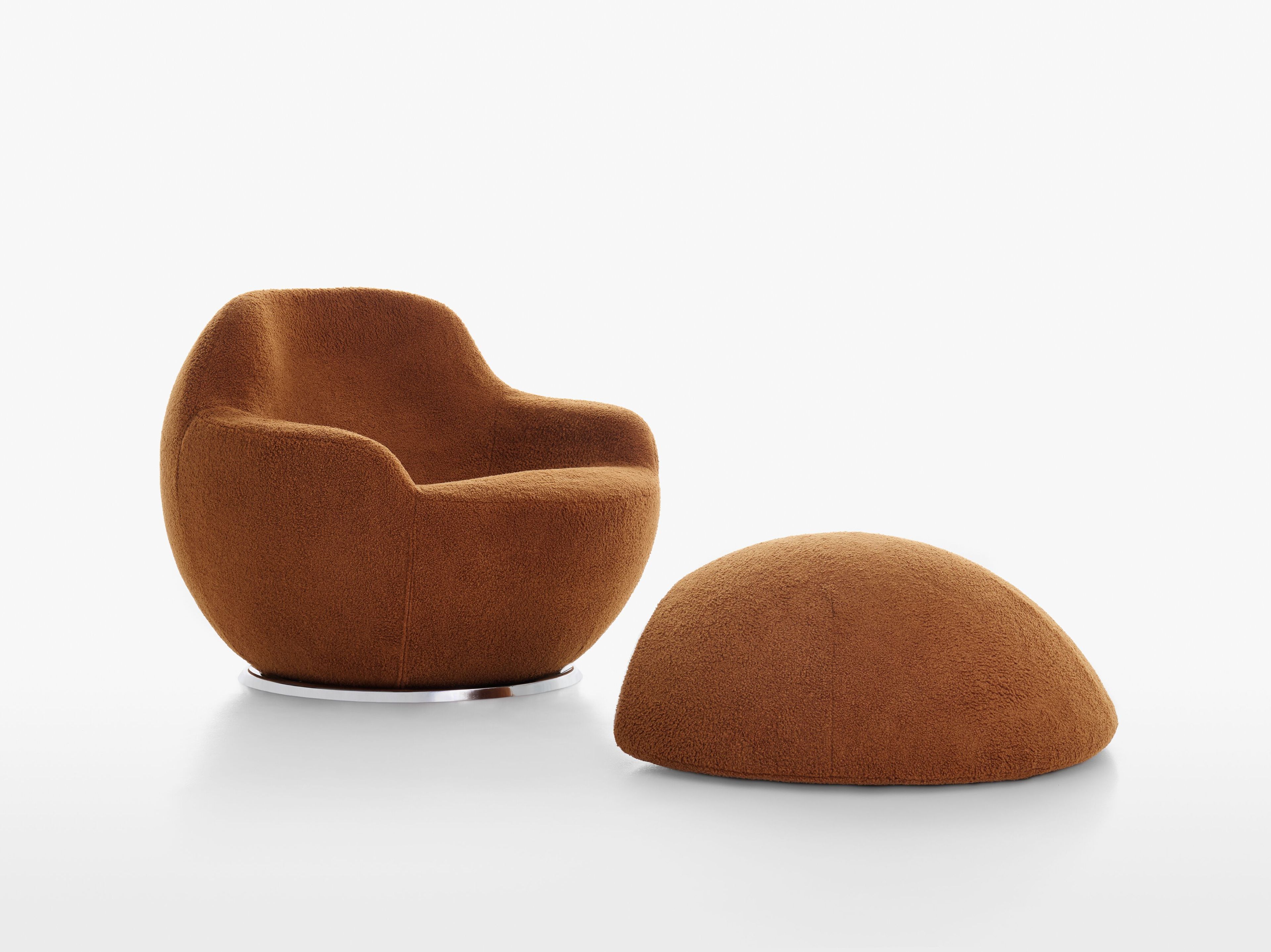 PALLA by ACERBIS - Poltrona in tessuto con pouf - 3