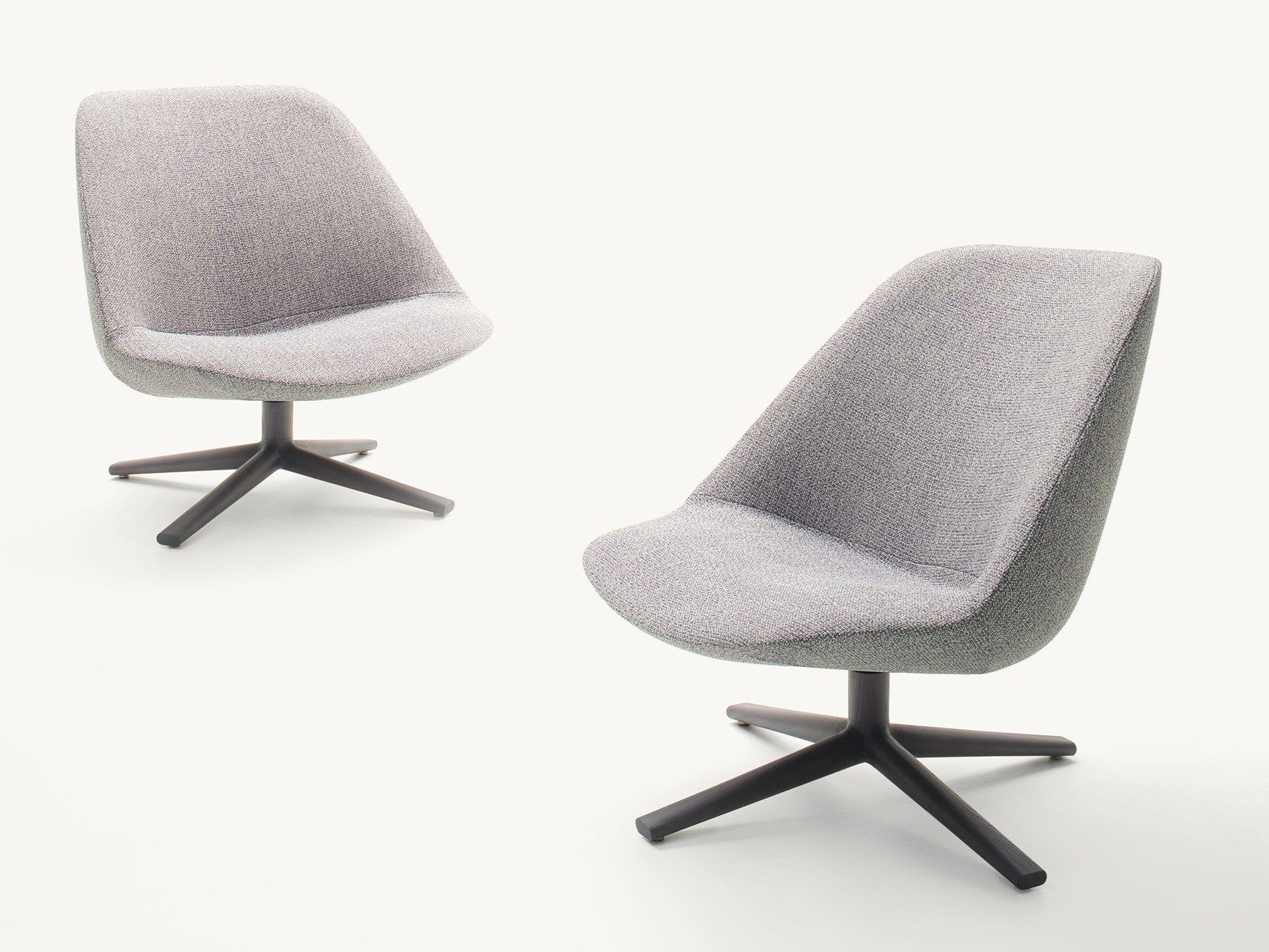 ADELE Swivel with 4spoke base fabric easy chair By Paola Lenti design Francesco Rota