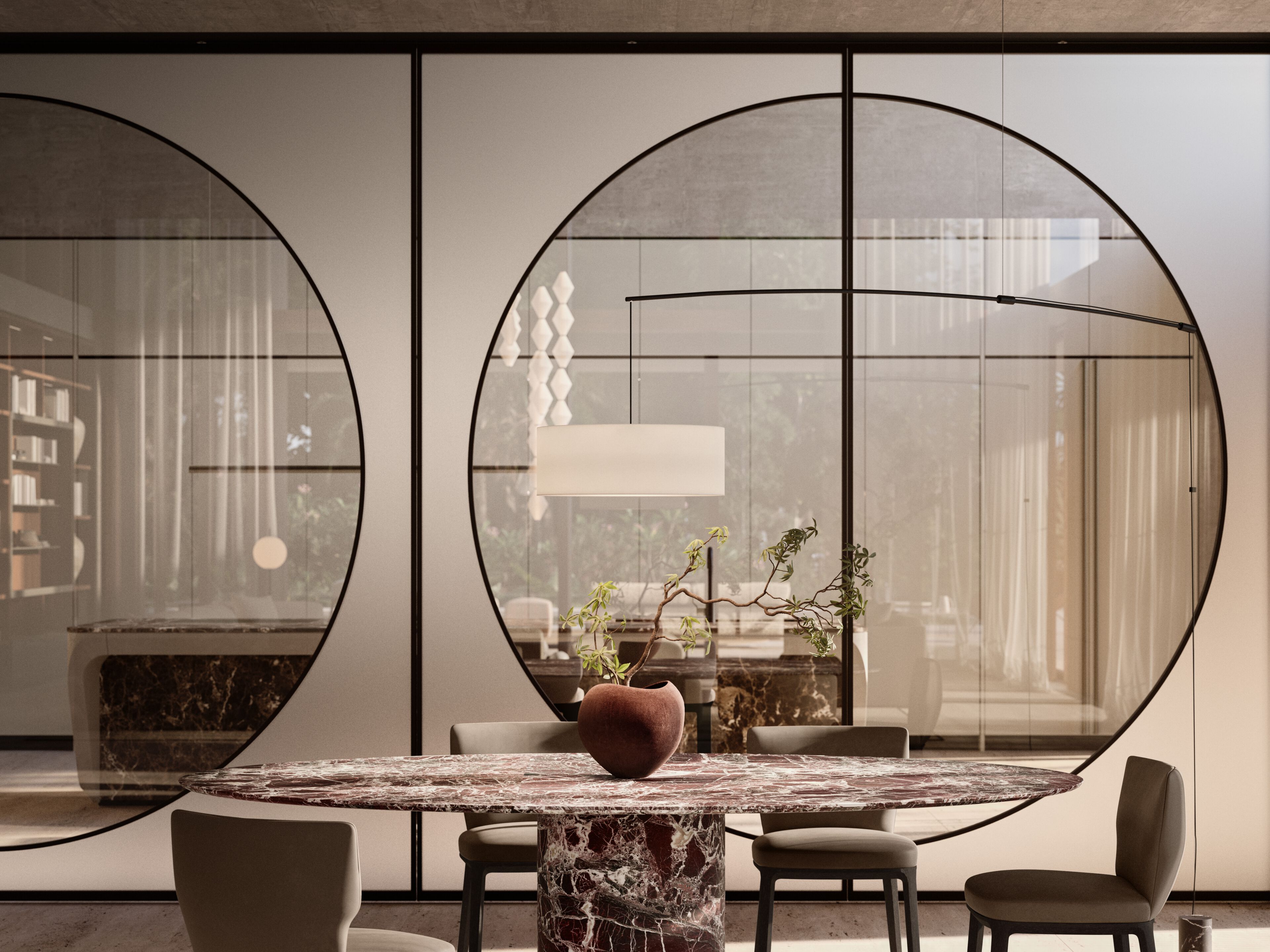 ARCHI by ADL - Sistema di porte scorrevoli, rototraslanti o a bilico, in vetro e alluminio - 2