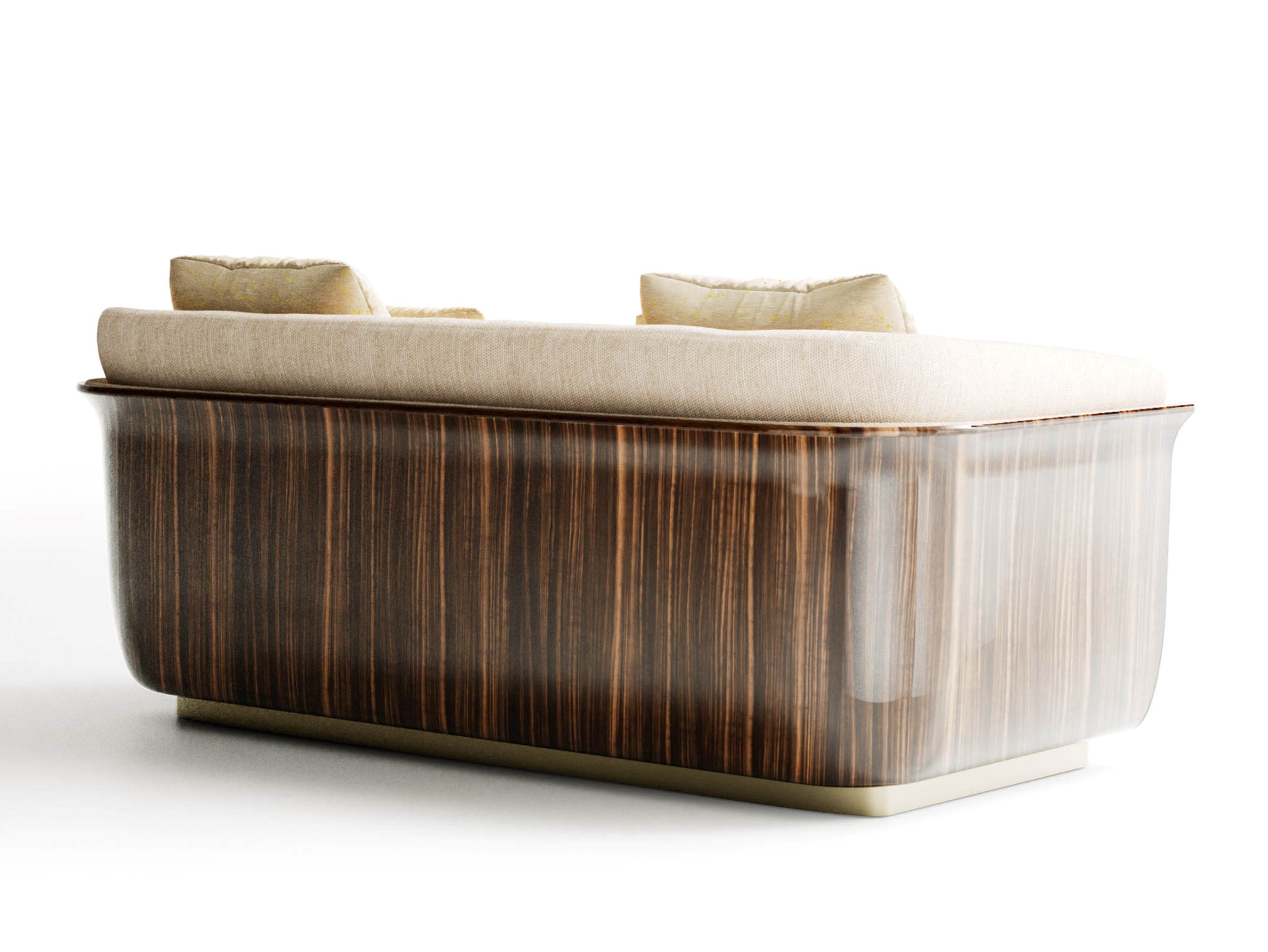 MON ALLURE WOOD by Capital Collection - Divano in tessuto e legno a 2 posti - 3