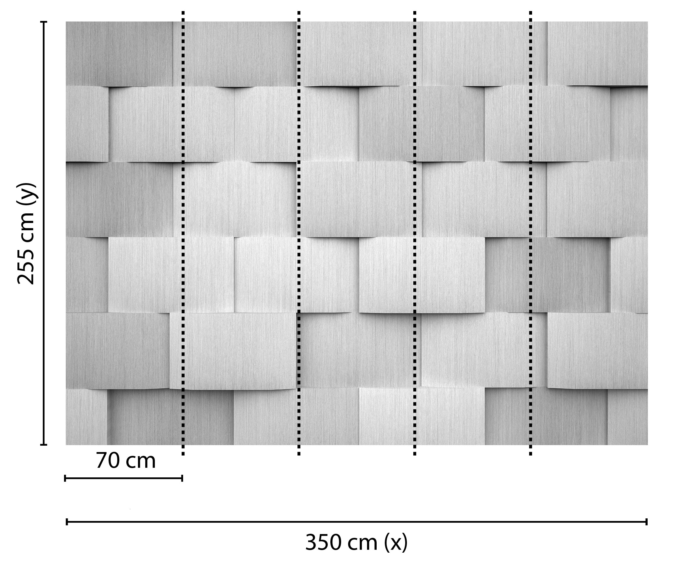 ALU PATTERN Papier peint By Architects Paper