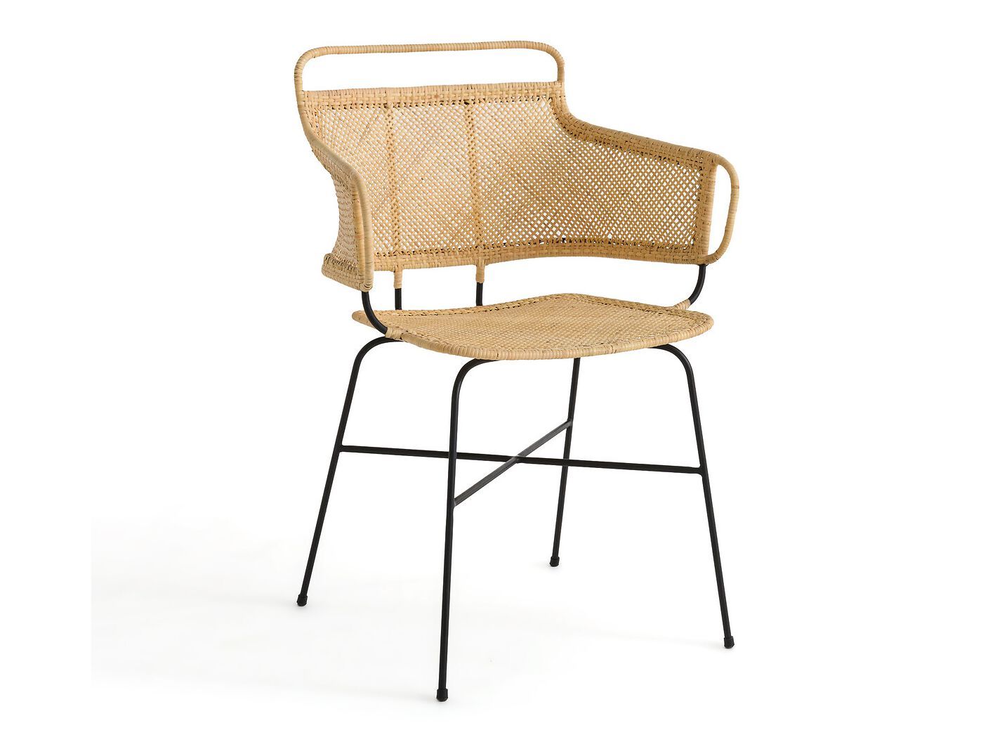 THEOPHANE by AMPM - Sedia in vimini con braccioli