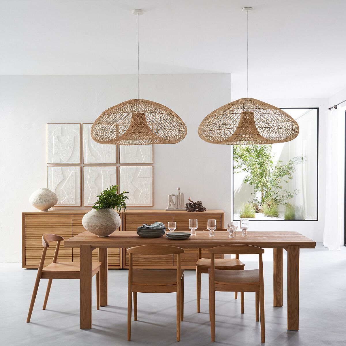 TITOU by AMPM - Lampada a sospensione in vimini - 3