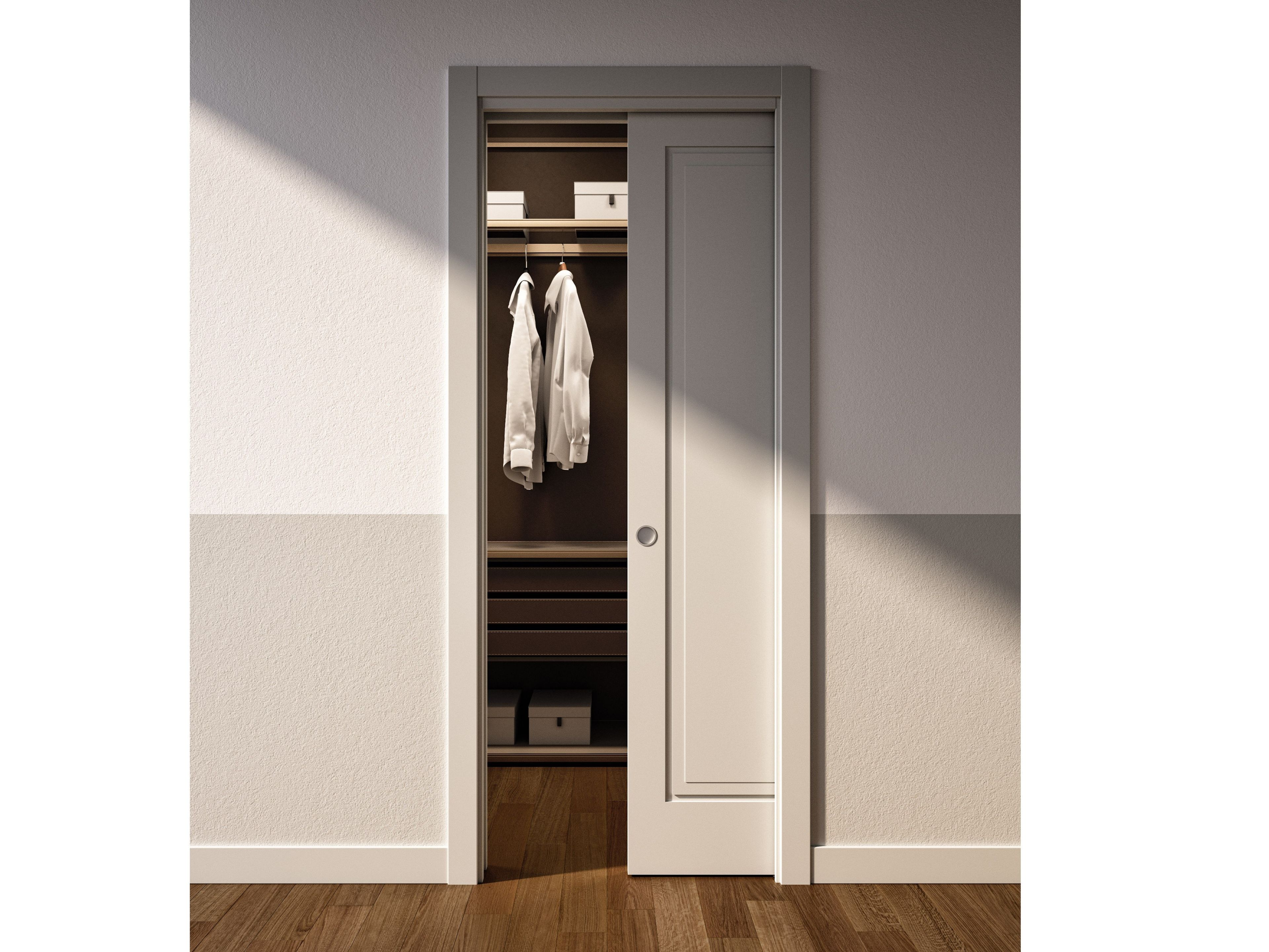 AND by ALBED - Porta scorrevole a scomparsa in legno