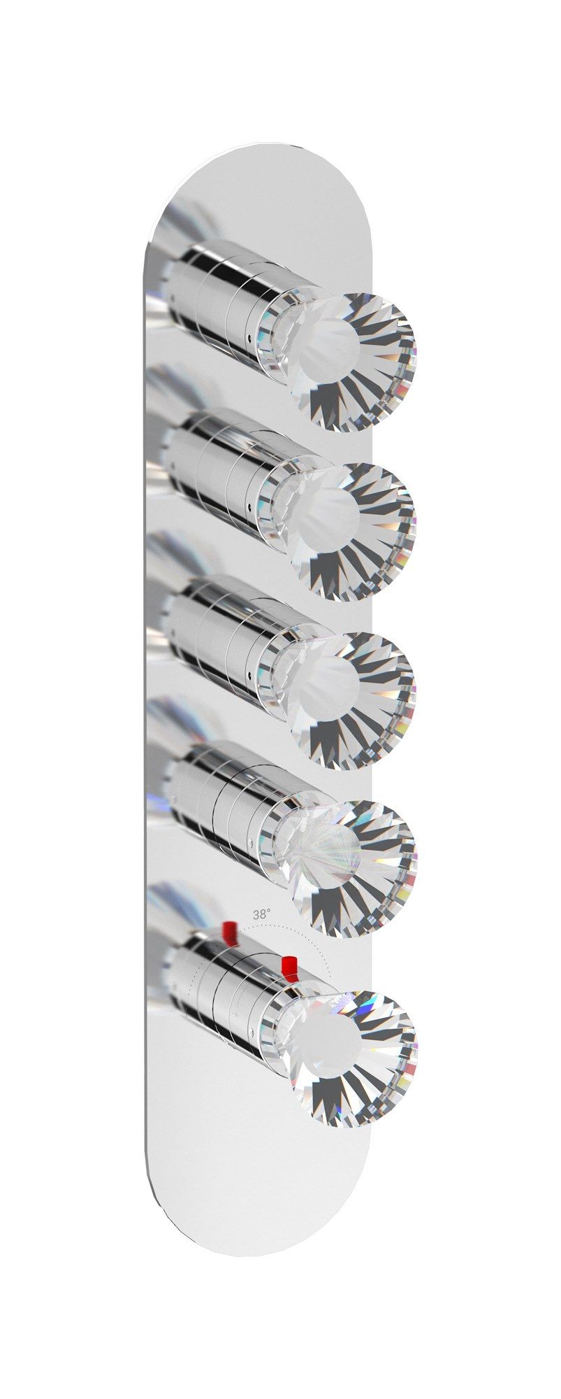 AQUA - 4 WAYS EUA415 by IB - Miscelatore per doccia a 5 fori termostatico - 4