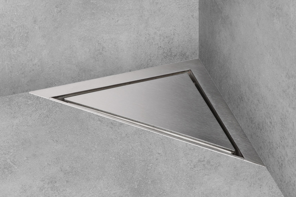 Stainless steel shower channel AQUA JEWELS DELTA By ESS Easy Drain