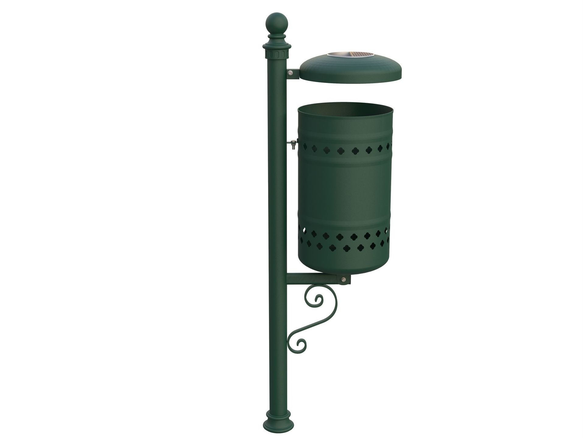 BAROCCO SINGOLO by Lazzari - Portarifiuti in acciaio zincato